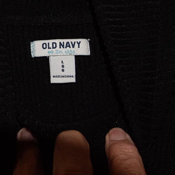 Old Navy Boys Black Turtle Neck Sweater Size Large - Picture 4 of 5